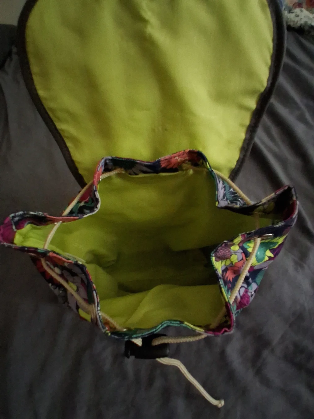 Floral Multi-Color Canvas Backpack - Lily Bloom